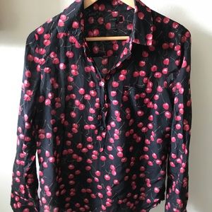 J Crew Cherry Popover